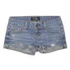 GUESS Womens Denim Blue Casual Shorts S W26 Distressed Cut-Off