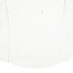 FILA Mens White Cotton Blend Shirt L Button Down Collar Long Sleeve Classic