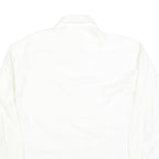 FILA Mens White Cotton Blend Shirt L Button Down Collar Long Sleeve Classic