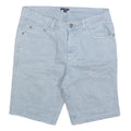 KIARI Womens Shorts Blue Denim M W32 Cotton Blend Casual Lightweight
