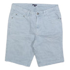 KIARI Womens Shorts Blue Denim M W32 Cotton Blend Casual Lightweight