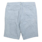KIARI Womens Shorts Blue Denim M W32 Cotton Blend Casual Lightweight