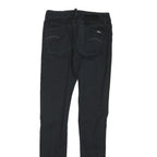 G-STAR Womens Black Slim Skinny Denim Light W25 L23 Zip Cotton Blend Jeans