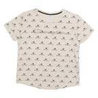 CHAMPION Cropped Womens T-Shirt Beige L