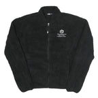 COLUMBIA Womens Black Polyester Fleece Zip Jacket M Outdoor Casual Warm Comfort