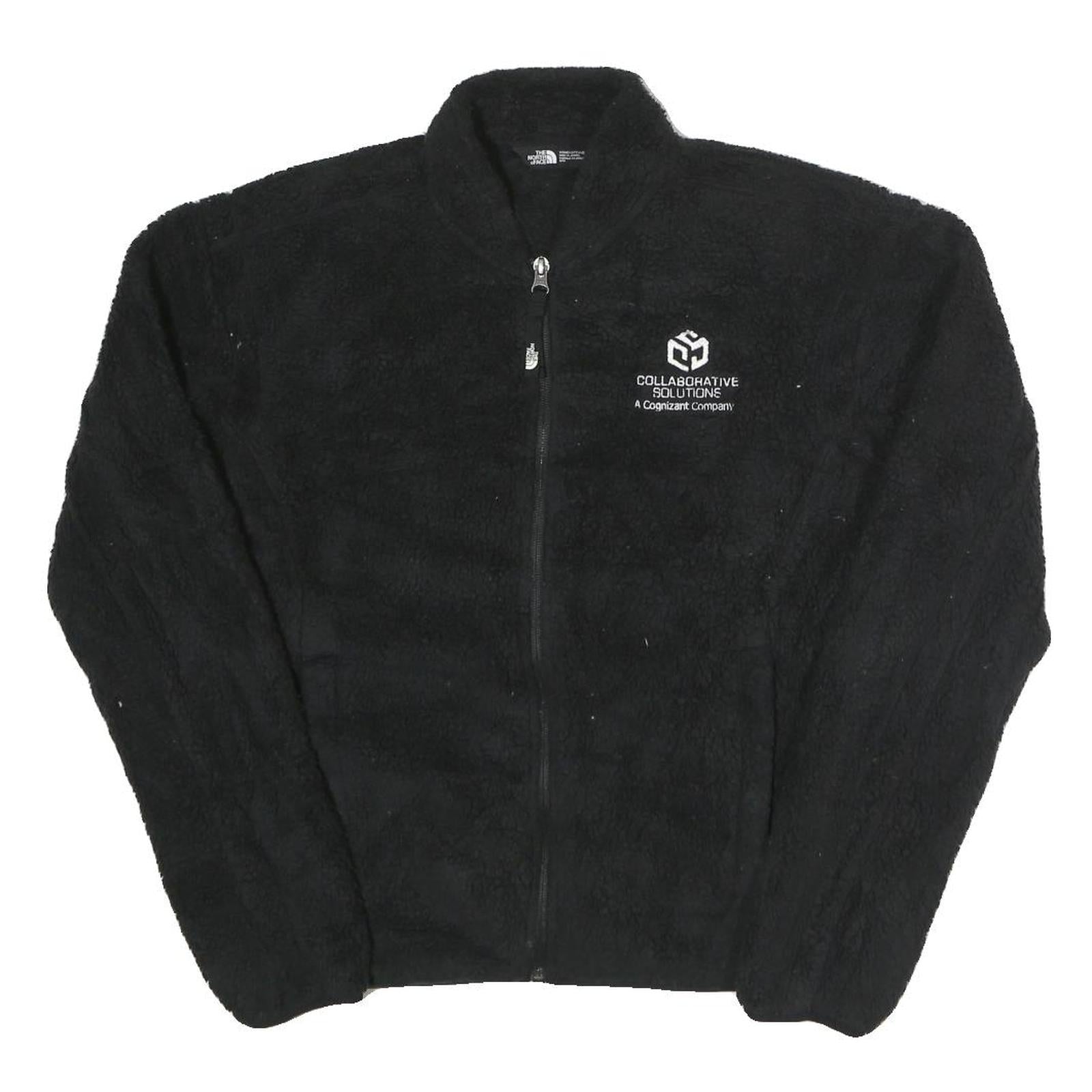 COLUMBIA Womens Black Polyester Fleece Zip Jacket M Outdoor Casual Warm Comfort