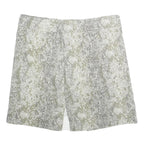 Womens Grey & Beige Snake Print Mini Cotton Blend Skirt Size S Stylish Summer