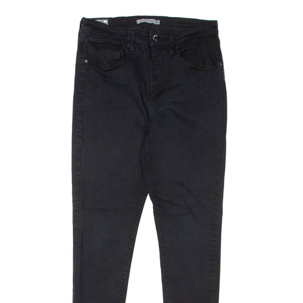 LEVI'S 721 HIgh Rise BIG E Womens Jeans Black Slim Skinny W27 L30