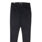 LEVI'S 721 HIgh Rise BIG E Womens Jeans Black Slim Skinny W27 L30