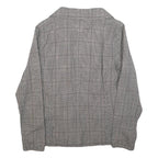 NEIGHBORHOOD Womens Grey Button Double Breasted Cotton Blend Jacket UK 14