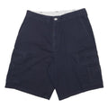 DICKIES Mens Shorts Blue Cargo Cotton M W32 Workwear Pocket Utility