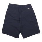 DICKIES Mens Shorts Blue Cargo Cotton M W32 Workwear Pocket Utility