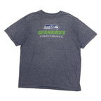 NFL Mens Blue Seahawks Football Graphic T-Shirt XL Short Sleeve Crew Neck