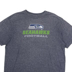 NFL Mens Blue Seahawks Football Graphic T-Shirt XL Short Sleeve Crew Neck