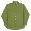 TOMMY HILFIGER Mens Plain Shirt Green Long Sleeve M