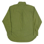 TOMMY HILFIGER Mens Plain Shirt Green Long Sleeve M