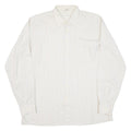 ELCH Mens Shirt Beige Striped Long Sleeve L