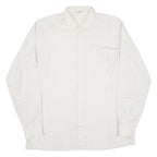 ELCH Mens Shirt Beige Striped Long Sleeve L