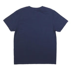 RUSSELL ATHLETIC Mens Navy Blue L Cotton Blend Short Sleeve Crew Neck Volleyball
