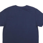 RUSSELL ATHLETIC Mens Navy Blue L Cotton Blend Short Sleeve Crew Neck Volleyball