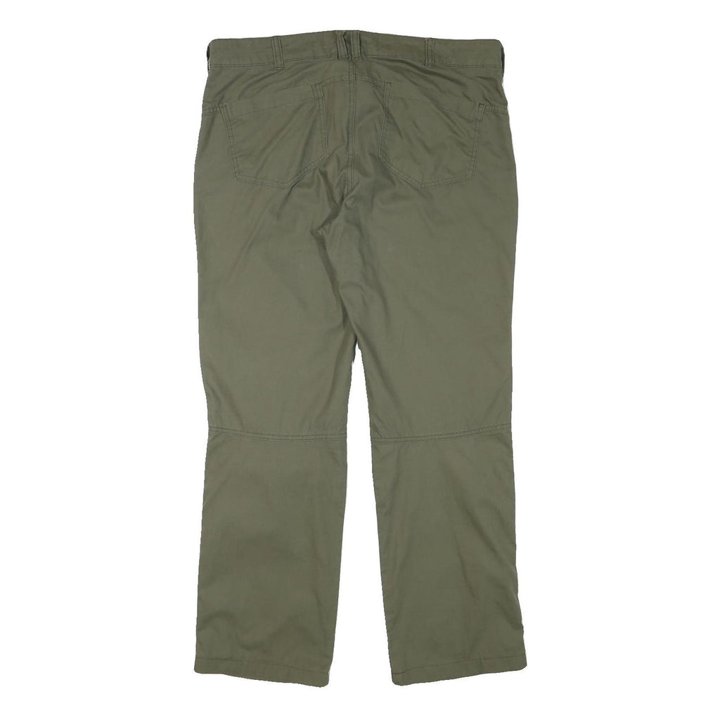 OXYLANE Mens Regular Fit Olive Green Cotton Blend Trousers W36 L30 Outdoor