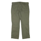 OXYLANE Mens Regular Fit Olive Green Cotton Blend Trousers W36 L30 Outdoor