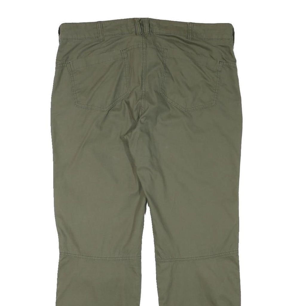 OXYLANE Mens Regular Fit Olive Green Cotton Blend Trousers W36 L30 Outdoor