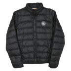 LEVI'S Mens Black Puffer Jacket M Polyester Blend Zip Casual Outerwear