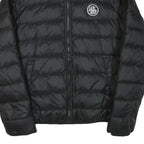 LEVI'S Mens Black Puffer Jacket M Polyester Blend Zip Casual Outerwear