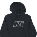 NIKE Mens Black Hoodie M Cotton Blend Pullover Casual Sportswear