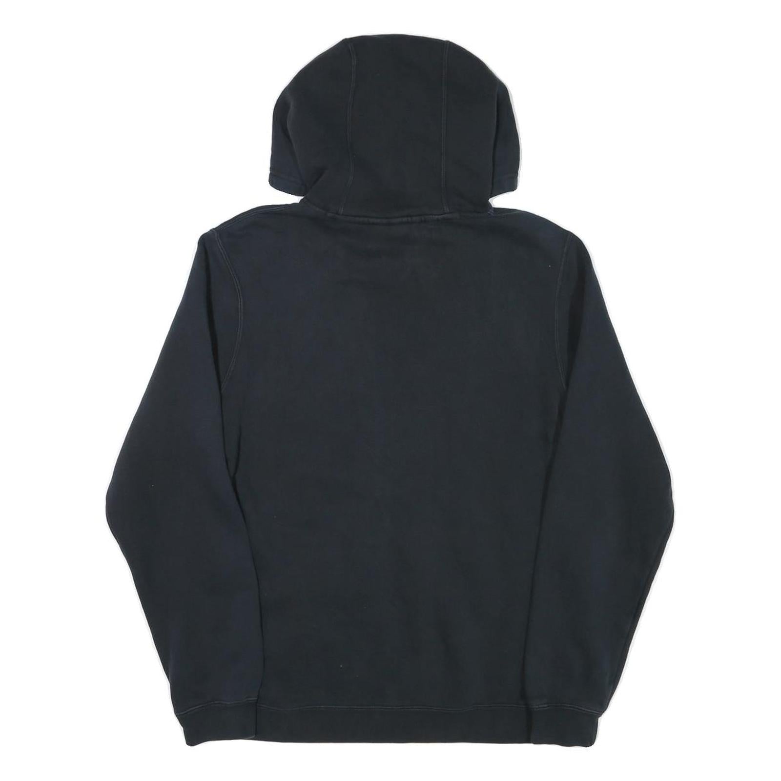 NIKE Mens Black Hoodie M Cotton Blend Pullover Casual Sportswear