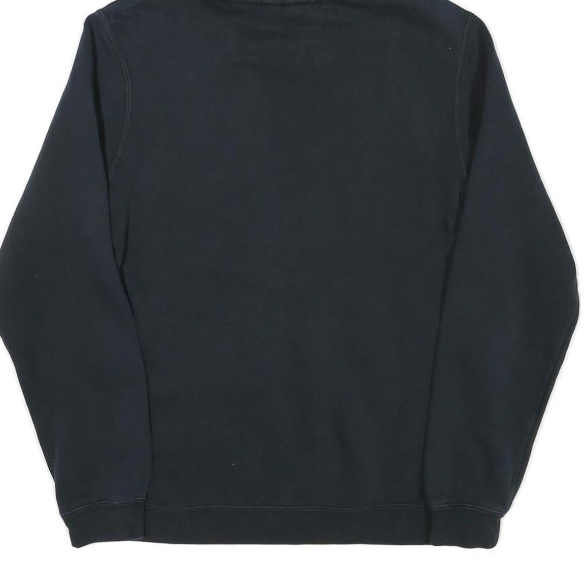 NIKE Mens Black Hoodie M Cotton Blend Pullover Casual Sportswear