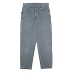 WRANGLER Womens Jeans Blue Relaxed Straight Denim Medium W34 L32 Classic Zip