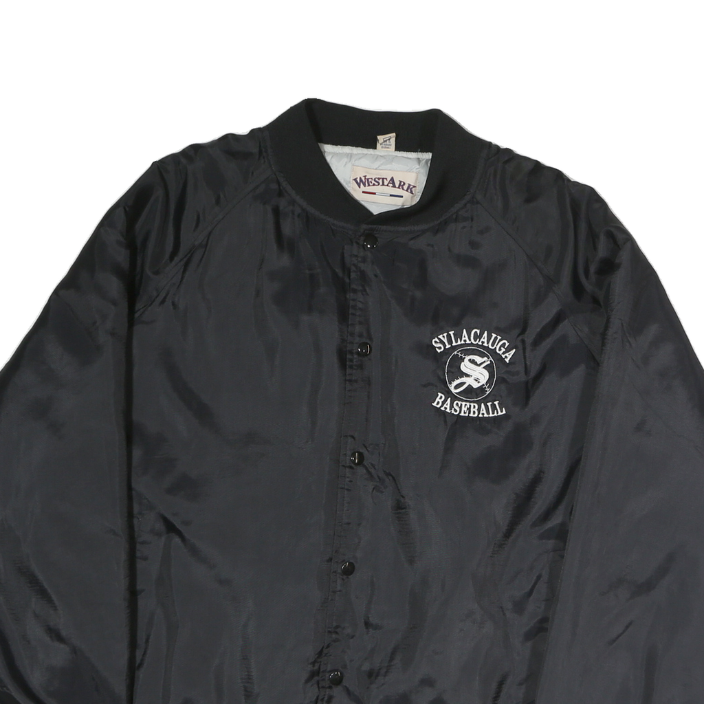 WESTARK Mens Black Sylacauga Baseball Button Jacket 2XL Polyester Blend Plain