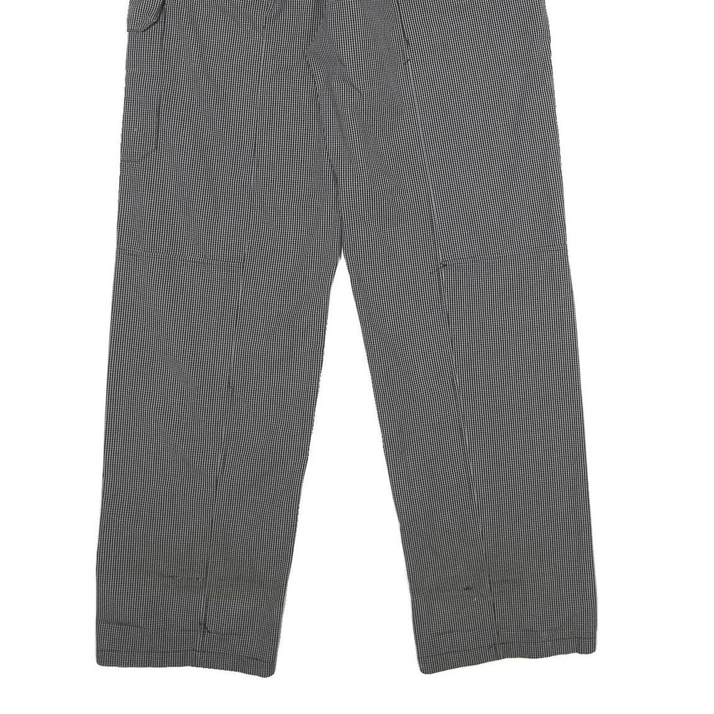 MOLINER Mens Cotton Blend Black & White Regular Fit Drawstring Trousers W30 L34