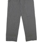 MOLINER Mens Cotton Blend Black & White Regular Fit Drawstring Trousers W30 L34