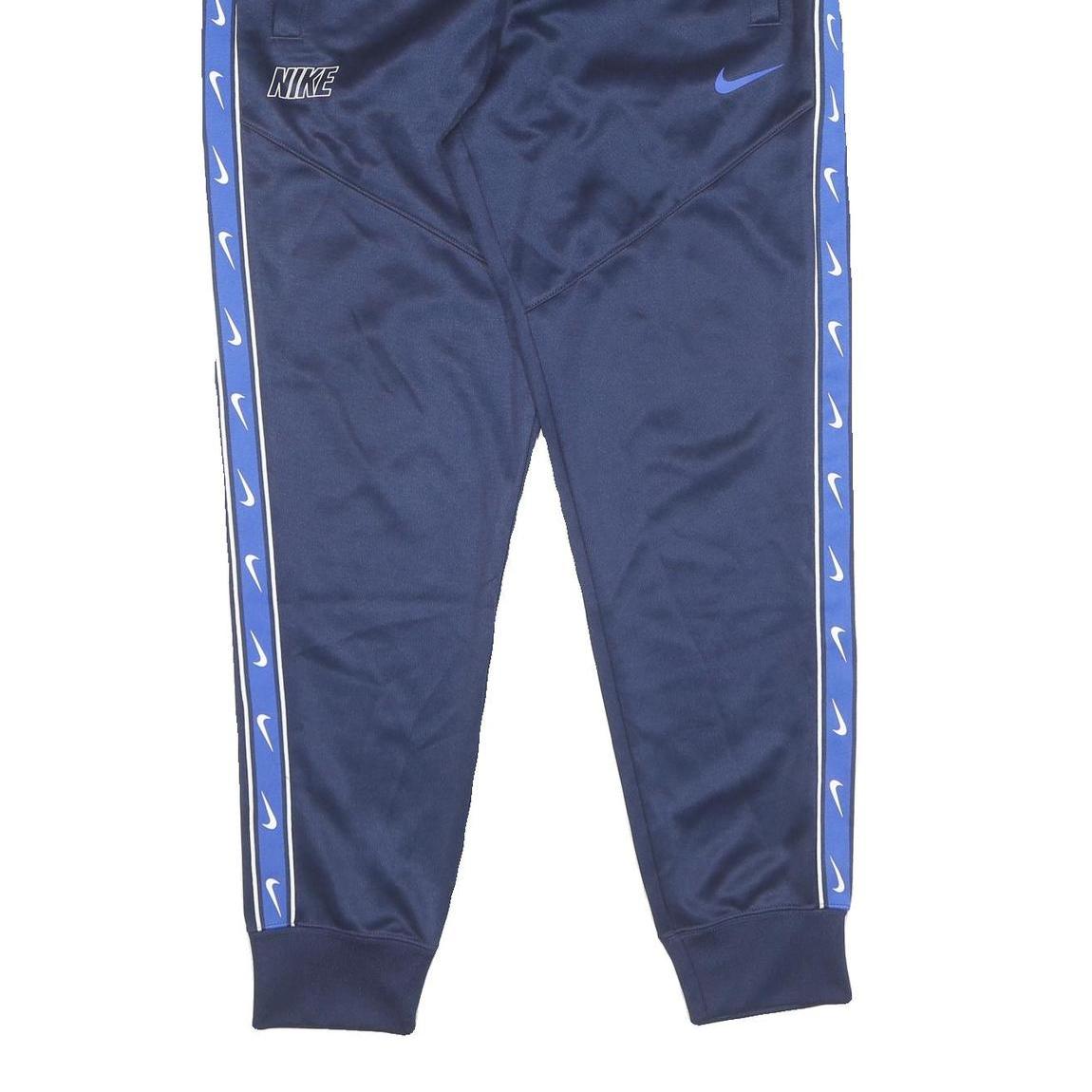 NIKE Mens Joggers Navy Blue & Royal Slim Tapered S W28 L27 Sportswear