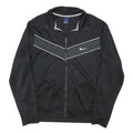 NIKE Mens Black & Grey Sports Zip Jacket 2XL Polyester Blend Athletic Wear