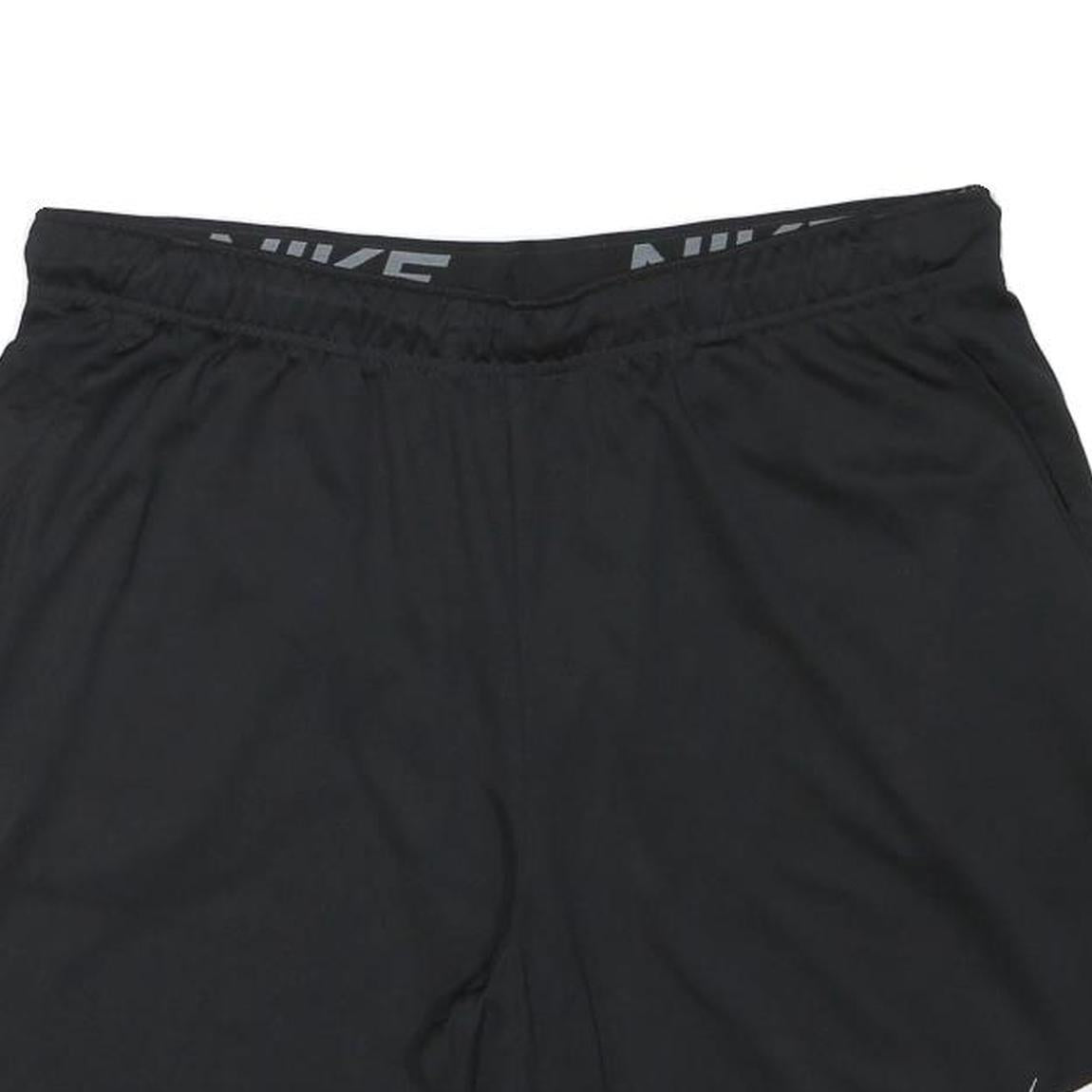 NIKE Mens Black Casual Polyester Blend Sports Shorts XL W34 Lightweight Comfort
