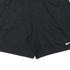 NIKE Mens Black Casual Polyester Blend Sports Shorts XL W34 Lightweight Comfort