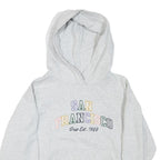 GAP Womens Grey San Francisco Print Pullover Hoodie S Casual Cotton Blend