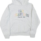 GAP Womens Grey San Francisco Print Pullover Hoodie S Casual Cotton Blend