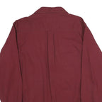 RED HEAD Mens Maroon Cotton Shirt M Button Front Casual Workwear