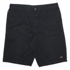 DICKIES Mens Black Casual Cotton Blend Shorts 2XL W42 Workwear Pockets