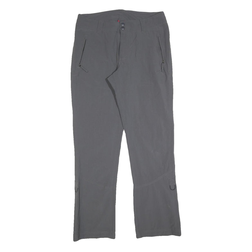 THE NORTH FACE Womens Grey Regular Straight Trousers W32 L32 Outdoor Zip Pockets
