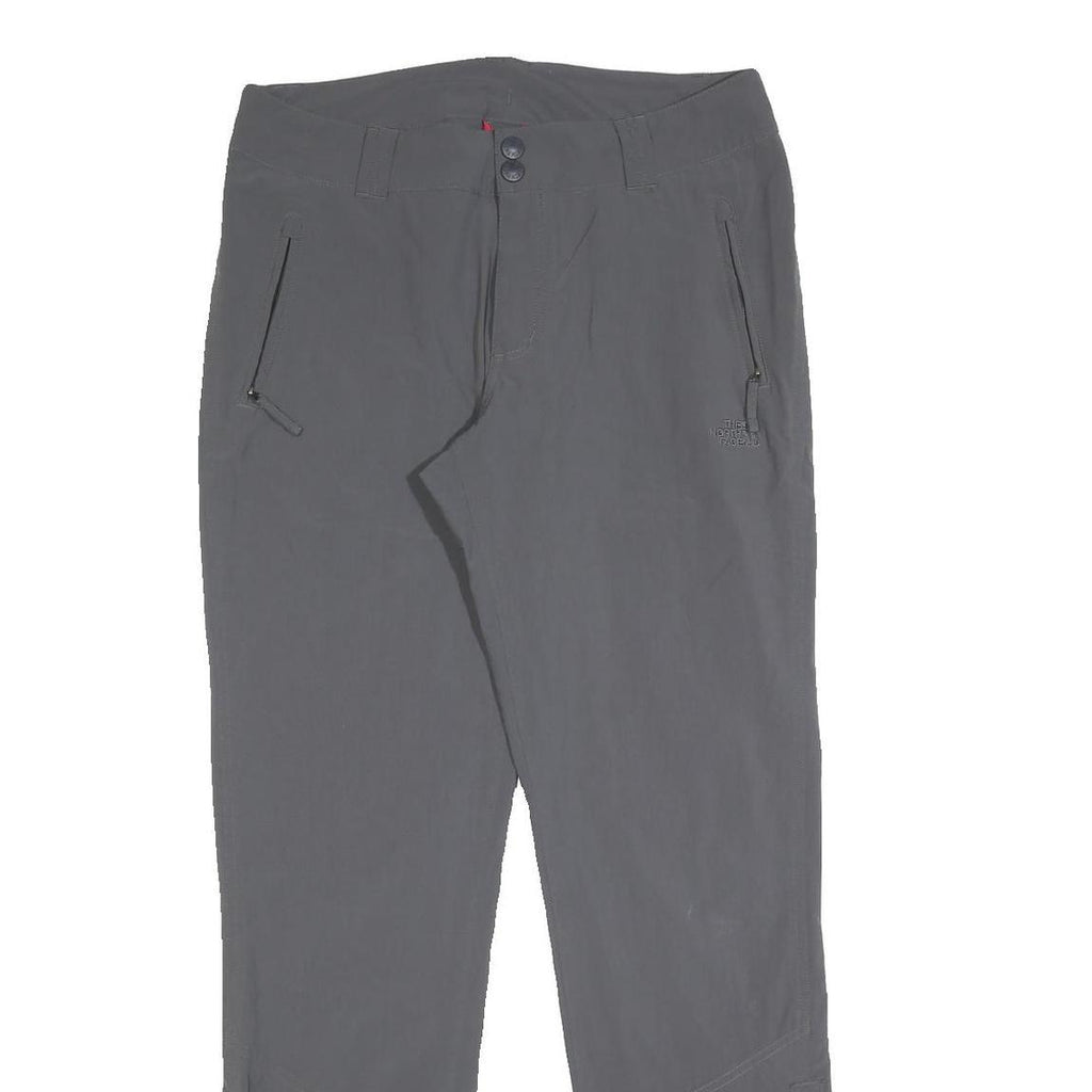 THE NORTH FACE Womens Grey Regular Straight Trousers W32 L32 Outdoor Zip Pockets