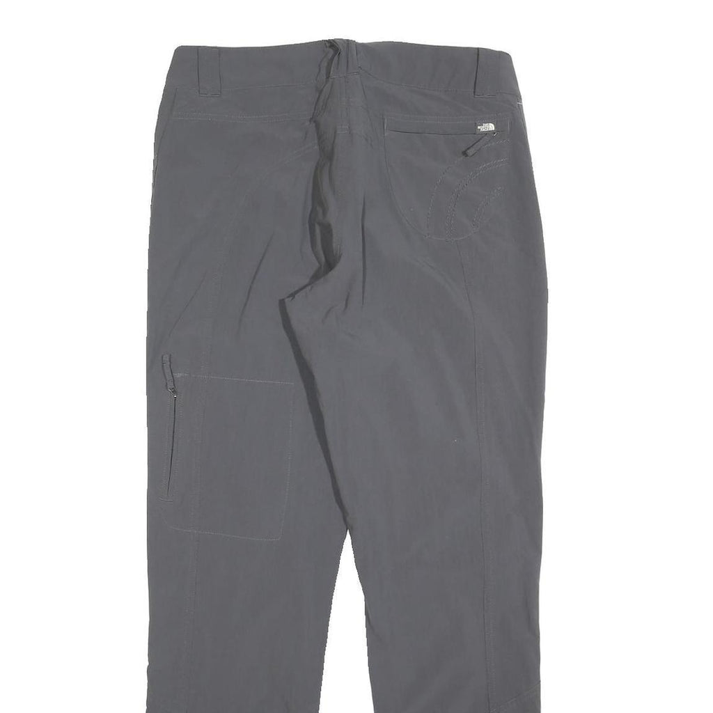 THE NORTH FACE Womens Grey Regular Straight Trousers W32 L32 Outdoor Zip Pockets