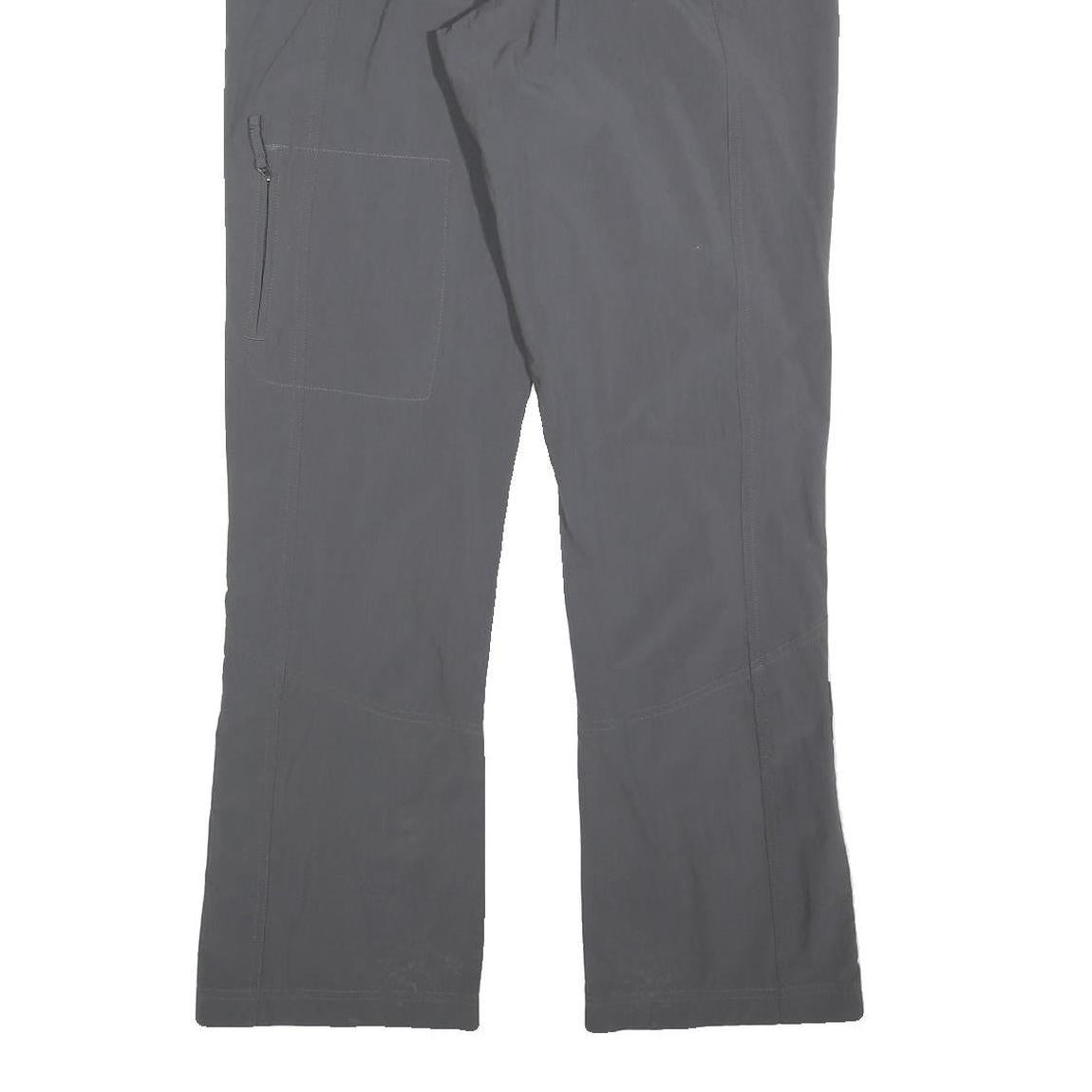 THE NORTH FACE Womens Grey Regular Straight Trousers W32 L32 Outdoor Zip Pockets