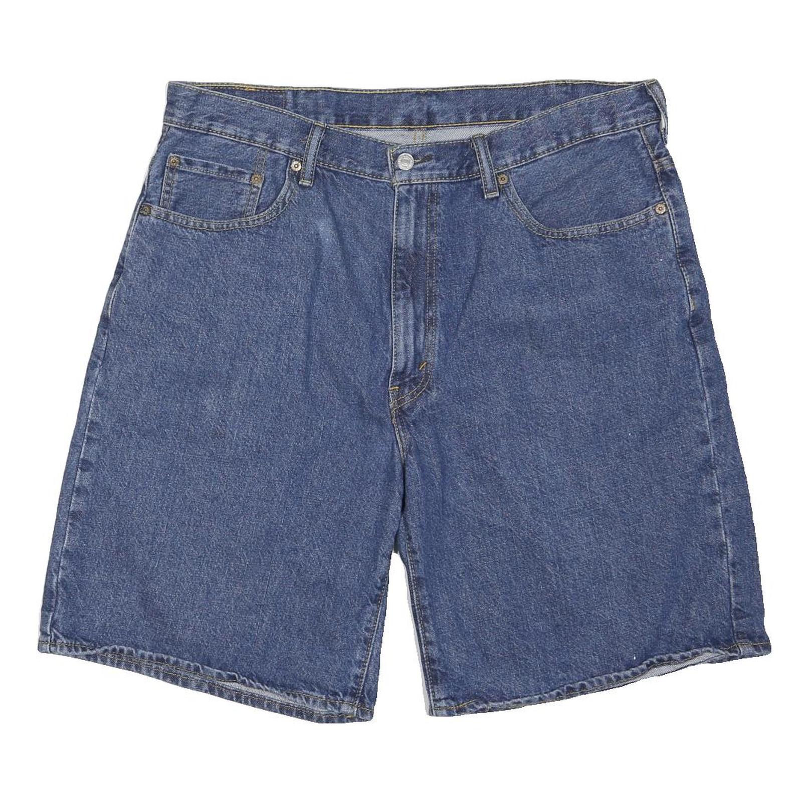 LEVI'S Mens Denim Blue Casual Shorts XL W38 Cotton Blend Relaxed Fit