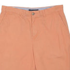 TOMMY HILFIGER Mens Shorts Orange Casual M W34 Cotton Blend Classic Comfort